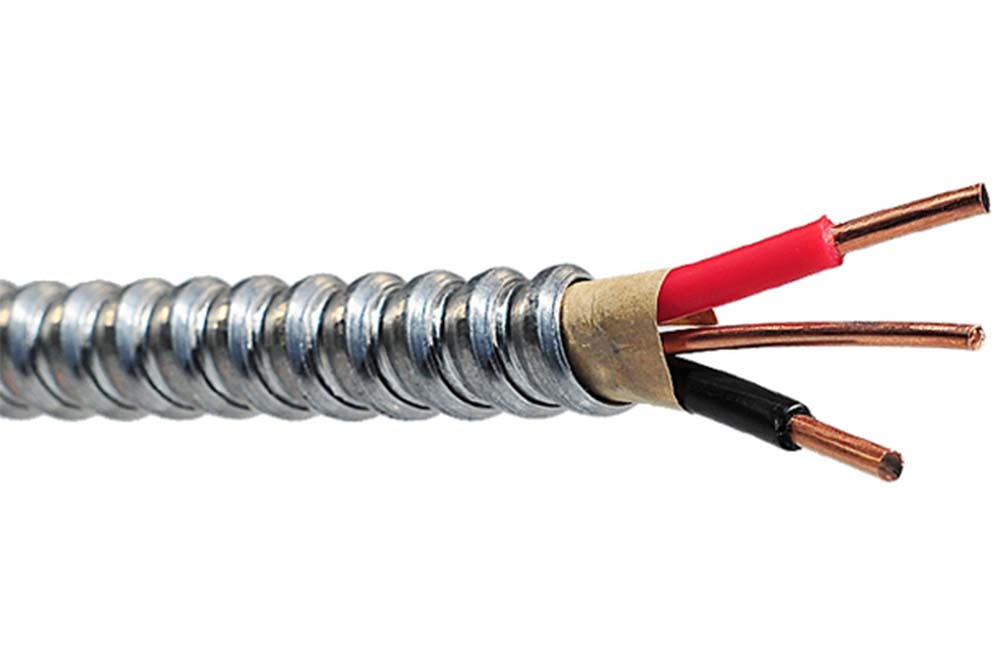 AC90 Copper Cable 2 Conductors (Black/Red)
